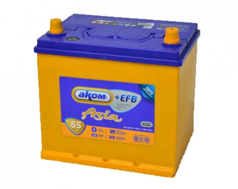 АКОМ АЗИЯ EFB 65Ah, 700A