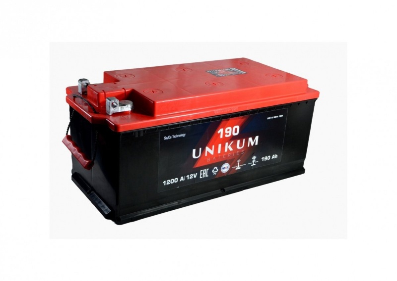 UNIKUM 190 Ah, 1200А болт камина
