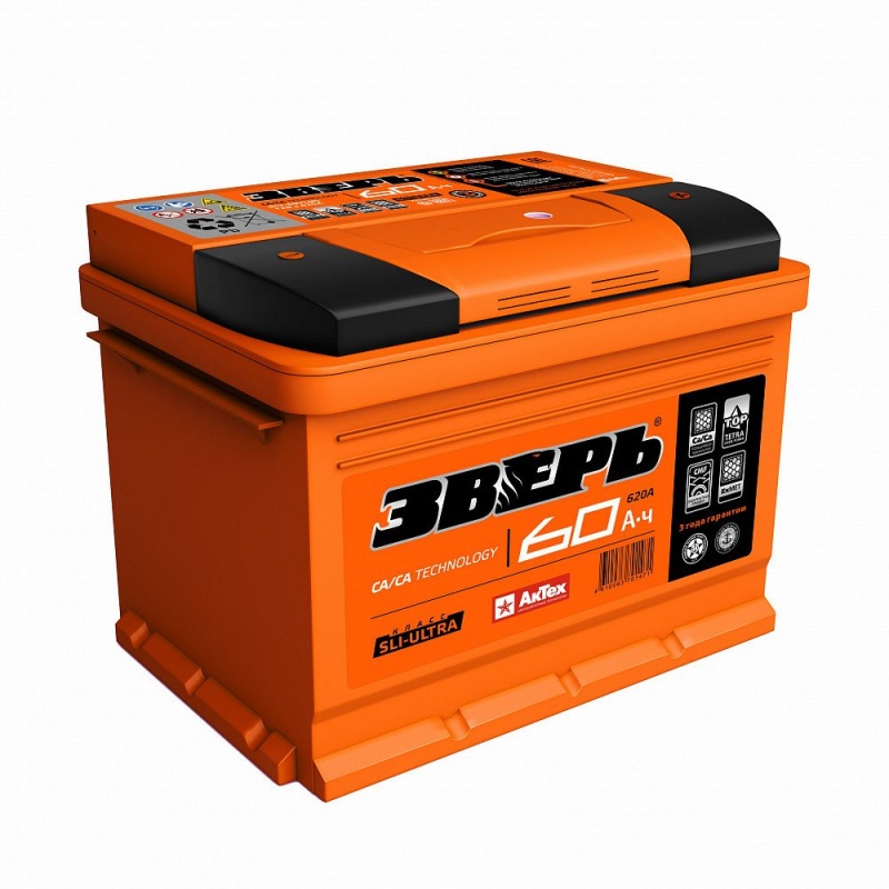Зверь 60Ah, 620A